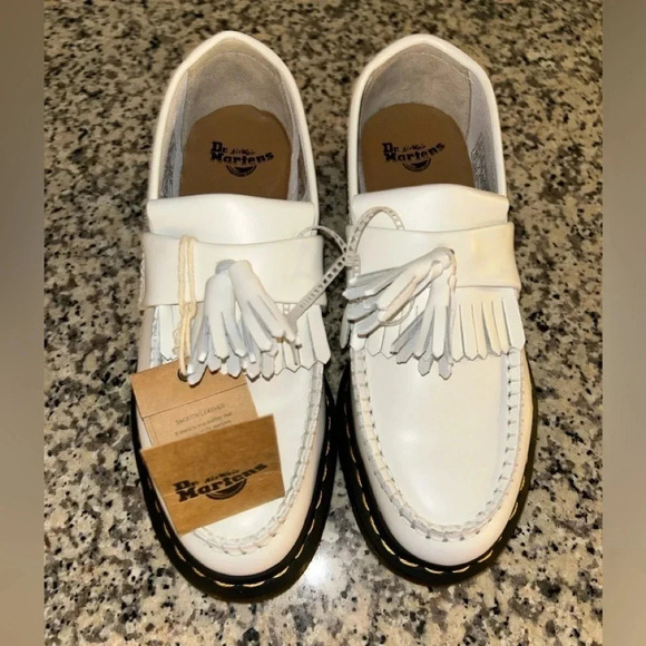 Dr. Martens Shoes - NWT Dr. Marten’s Adrian White Loafers. Size 7